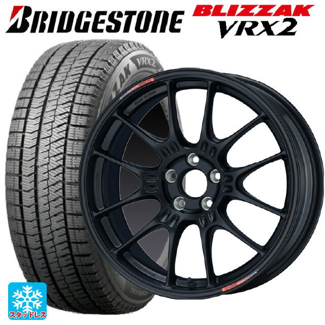 215/60R17 96Q ブリヂストン ブリザック VRX2 正規品 エンケイ レーシング GTC02 For GR86 / BRZ Cup Matte Black 17-7.5J 国産車用 スタッドレスタイヤホイール4本セット