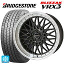 【10/27 10:59迄 全品P5倍&クーポン】245/45R19 102Q XL ブリヂストン ブリザック VRX3 正規品 # 共豊 シュタイナー FTX オニキスブラック×リムポリッシュ 19-9J 国産車用 スタッドレスタイヤホイール4本セット