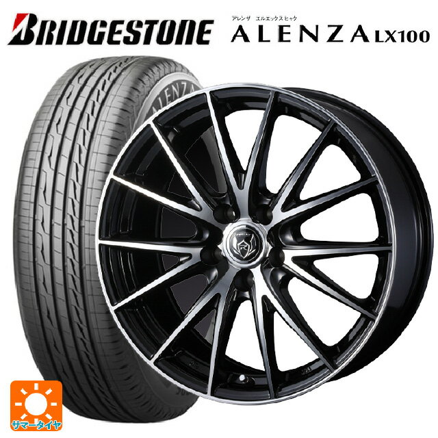 レクサス LM(TAWH15W)用 2025年製 225/55R19 99V ブリヂストン アレンザLX100 正規品 ウェッズ ライツレー VS ブラックメタリックポリッシュ 新品サマータイヤホイール 4本セット