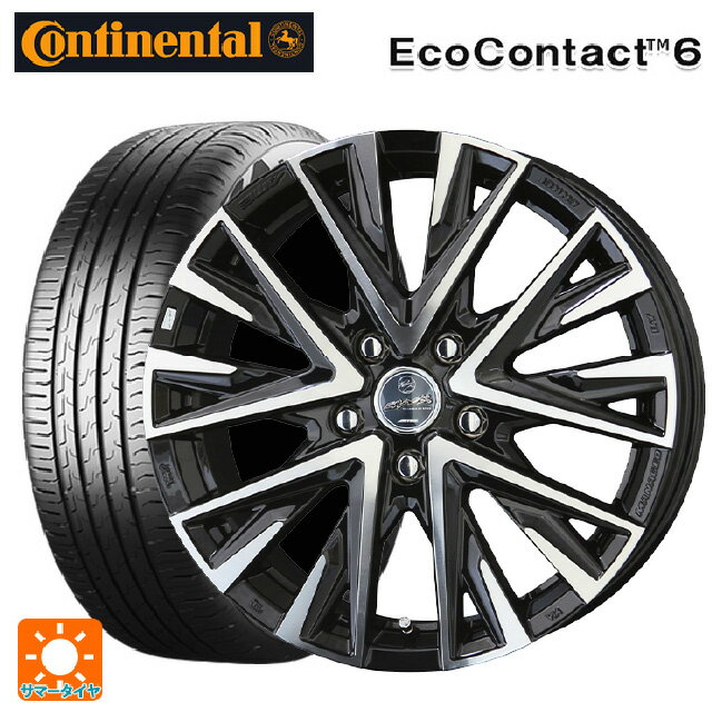 【6/22 20時〜 全品P5倍＆クーポン】205/60R16 96H XL コンチネンタル エココンタクト 6 正規品 共豊 スマック レジーナ サファイアブラックポリッシュ 16-6.5J 国産車用 サマータイヤホイール4本セット