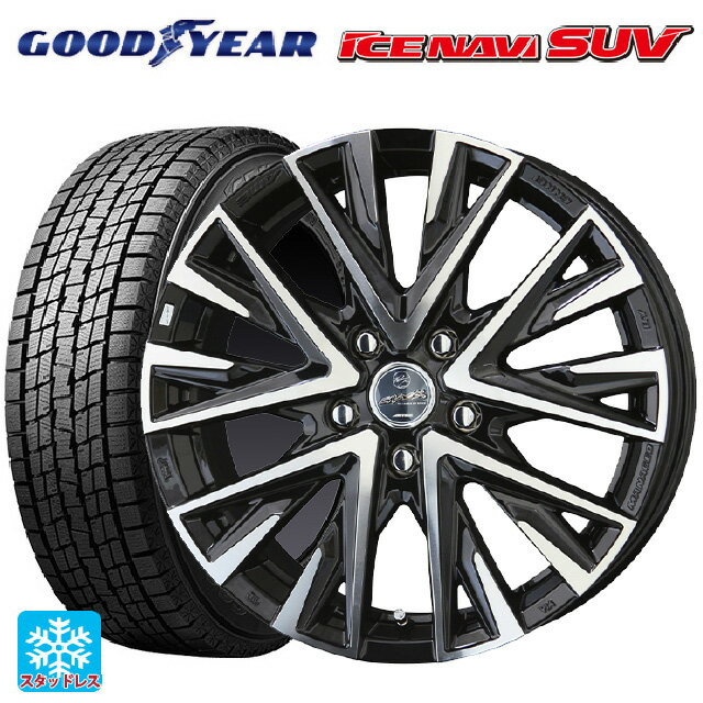 【最大3万円OFFクーポン 5/16 1:59迄】ミツビシ アウトランダー(5LA GNOW)用 235/60R18 107Q XL グッドイヤー アイスナビ SUV スマック レジーナ サファイアブラックポリッシュ 新品スタッドレスタイヤホイール 4本セット