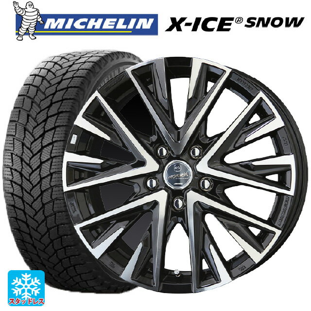 ホンダ ZR-V(RZ4)用 225/60R17 103T XL ミシュラン 正規品 エックスアイス スノー スマック レジーナ サファイアブラックポリッシュ 新品スタッドレスタイヤホイール 4本セット