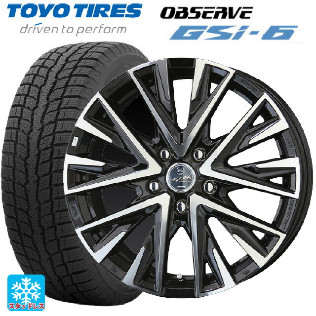 ホンダ ZR-V(RZ4)用 225/55R18 98Q トーヨー オブザーブ GSI-6 スマック レジーナ サファイアブラックポリッシュ 新品スタッドレスタイヤホイール 4本セット