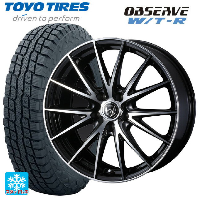 235/70R16 106Q トーヨー オブザーブ W/T-R ウェッズ ライツレー VS ブラックメタリックポリッシュ 16-6.5J 国産車用 スタッドレスタイヤホイール4本セット