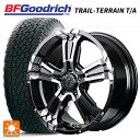 トヨタ RAV4(50系)用 245/65R17 111T XL BFグッドリッチ トレイルテレーン T/A ホワイトレター 正規品 エムアイディー ナイトロパワー クロスクロウ(訳あり) ブラックメタリック+ミラーカット 新品サマータイヤホイール 4本セット