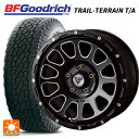 ジープ ラングラー(JL系)用 265/70R17 115T BFグッドリッチ トレイルテレーン T/A ホワイトレター # 正規品 デルタフォース オーバル ブラックマシニング 新品サマータイヤホイール 4本セット