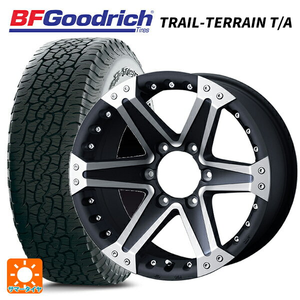 トヨタ ハイラックス(120系)用 265/65R17 112T BFグッドリッチ トレイルテレーン T/A ホワイトレター # 正規品 マッドヴァンス01 マッドブラックポリッシュ 新品サマータイヤホイール 4本セット