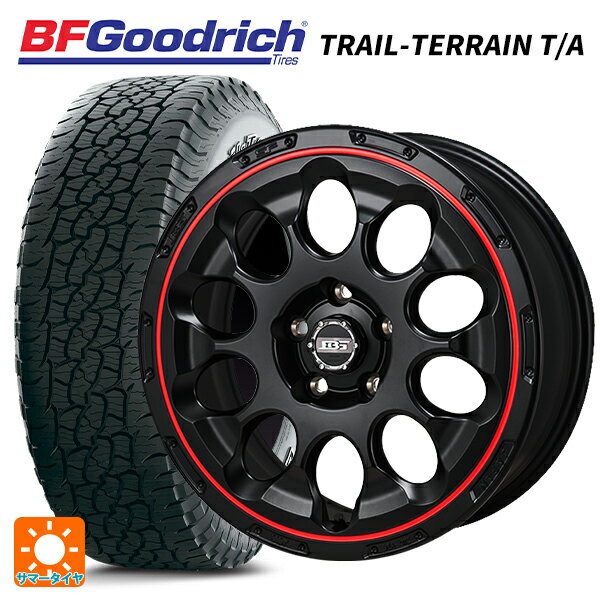 ミツオカ バディ()用 225/65R17 102T BFグッドリッチ トレイルテレーン T/A ホワイトレター # 正規品 ボトムガルシアクロノ セミグロスブラック レッドリム 新品サマータイヤホイール 4本セット