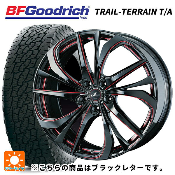 235/55R19 105H XL BFグッドリッチ トレイルテレーン T/A ブラックレター 正規品 ウェッズ レオニス TE BK/SC(RED) 19-8J 国産車用 サマータイヤホイール4本セット