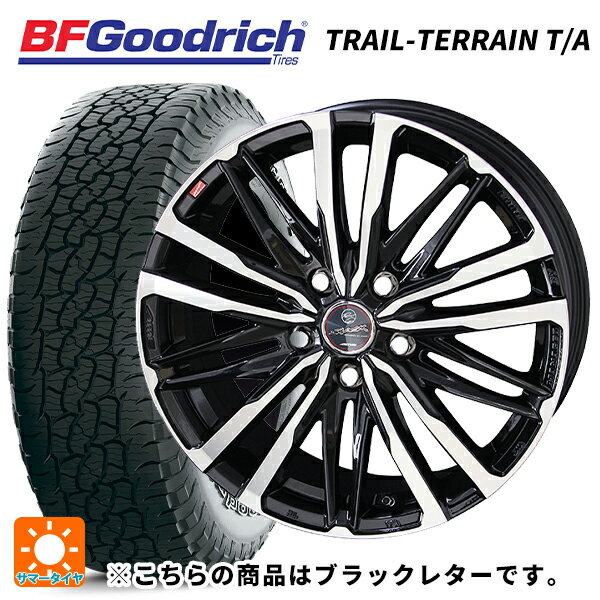 ホンダ ZR-V(RZ4)用 215/60R17 96H BFグッドリッチ トレイルテレーン T/A ブラックレター 正規品 共豊 スマック クレスト サファイアブラックポリッシュ 新品サマータイヤホイール 4本セット