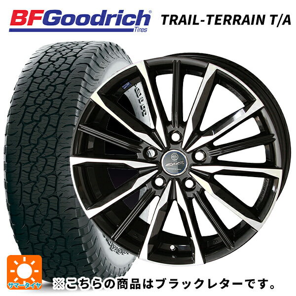 ホンダ ZR-V(RZ4)用 225/55R18 102H XL BFグッドリッチ トレイルテレーン T/A ブラックレター 正規品 共豊 スマック ヴァルキリー サファイアブラックxメタリックポリッシュ 新品サマータイヤホイール 4本セット