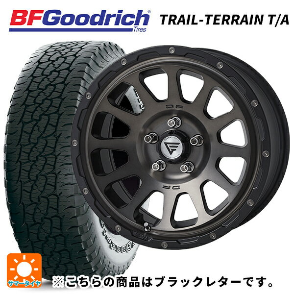 225/60R17 99H BFグッドリッチ トレイルテレーン T/A ブラックレター 正規品 エクシズルライン デルタフォース オーバル # マットスモークポリッシュ 17-7J 国産車用 サマータイヤホイール4本セット