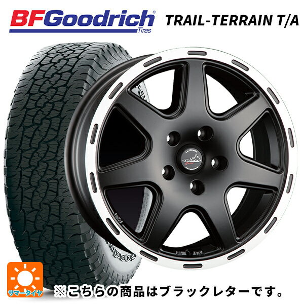 【6/22 20時〜 全品P5倍＆クーポン】ジープ コンパス(M624)用 225/60R17 99H BFグッドリッチ トレイルテレーン T/A ブラックレター 正規品 阿部商会 ラ・ストラーダ ティラードクロス マットブラックリムポリッシュ 新品サマータイヤホイール 4本セット