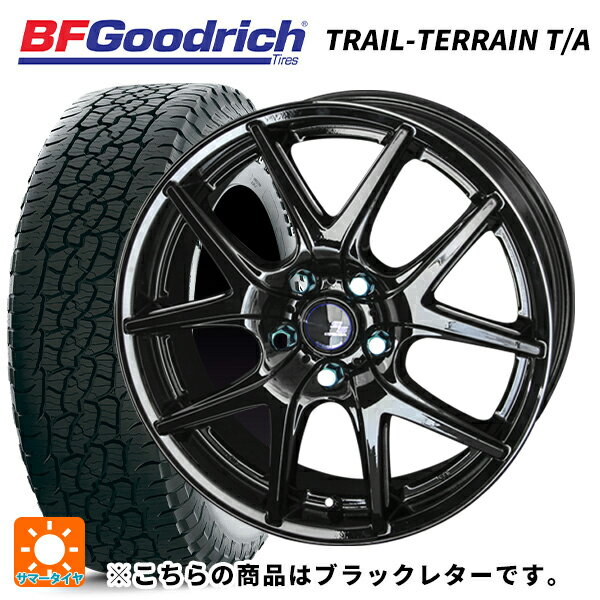 ホンダ ZR-V(RZ4)用 225/55R18 102H XL BFグッドリッチ トレイルテレーン T/A ブラックレター 正規品 シュタイナー SL5 グロスブラック×サイドカット 新品サマータイヤホイール 4本セット