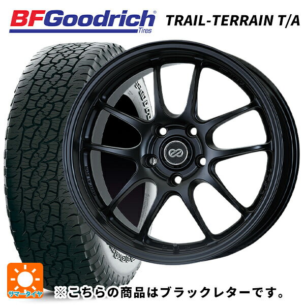 【6/15〜16限定 全品P5倍＆クーポン】スバル クロストレック(5AA-GUE)用 225/55R18 102H XL BFグッドリッチ トレイルテレーン T/A ブラックレター 正規品 エンケイ パフォーマンスライン PF01 マットブラック 新品サマータイヤホイール 4本セット
