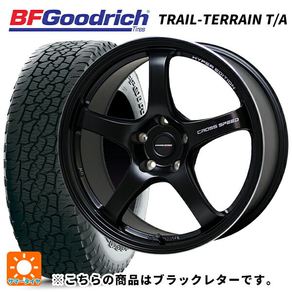 225/60R18 100H BFグッドリッチ トレイルテレーン T/A ブラックレター 正規品 ホットスタッフ クロススピード ハイパーエディション CR5 GB 18-7.5J 国産車用 サマータイヤホイール4本セット