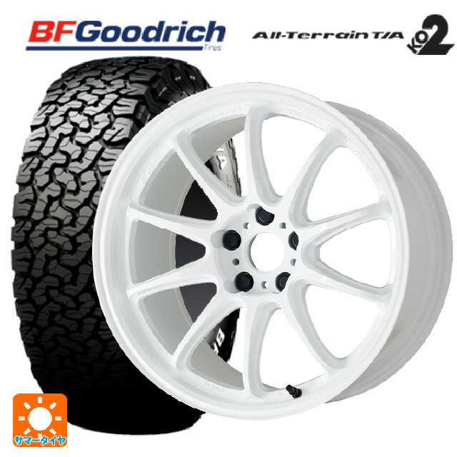 【最大3万円OFFクーポン 5/16 1:59迄】トヨタ ハリアー(80系)用 225/65R17 107/103S BFグッドリッチ オールテレーン TA KO2 ブラックレター 正規品 エモーション ZR10 AZW 新品サマータイヤホイール 4本セット