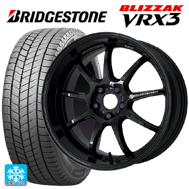 245/40R19 94Q ブリヂストン ブリザック VRX3 正規品 ワーク エモーション D9R BLK 19-8.5J 国産車用 スタッドレスタイヤホイール4本セット