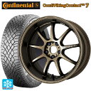 245/40R19 98T XL コンチネンタル コンチバイキングコンタクト7 正規品 ワーク エモーション D9R AHG 19-8.5J 国産車用 スタッドレスタイヤホイール4本セット