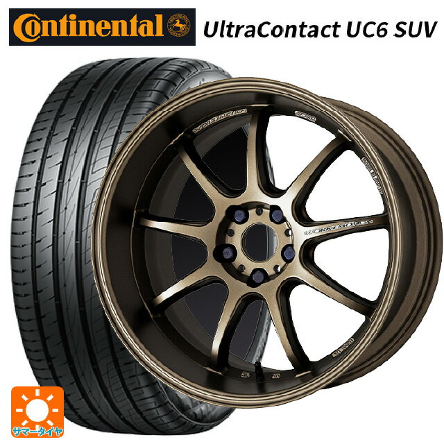 【6/22 20時〜 全品P5倍＆クーポン】レクサス LBX(10系)用 225/55R18 98H コンチネンタル ウルトラコンタクト UC6 SUV 正規品 ワーク エモーション D9R AHG 新品サマータイヤホイール 4本セット