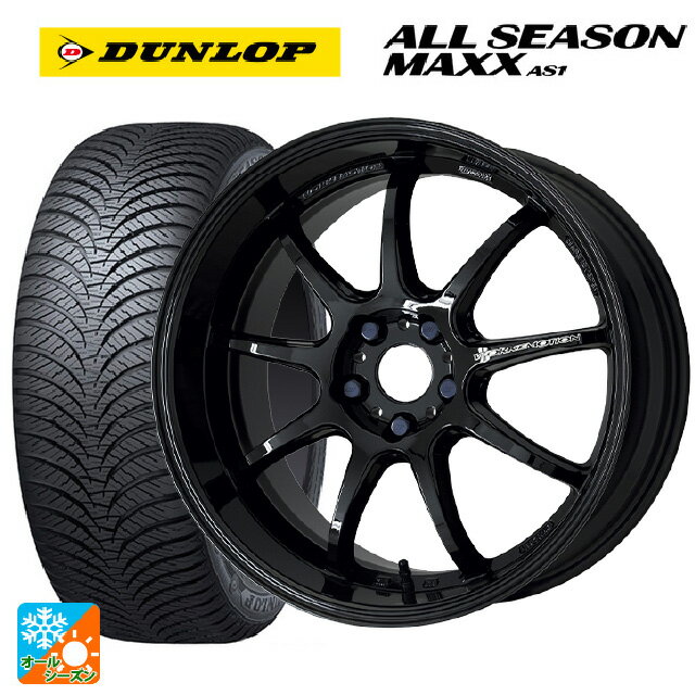 【3/4 20時〜 最大3万円OFFクーポン】トヨタ アルファード(30系)用 235/50R18 101H XL ダンロップ オールシーズン マックスAS1 エモーション D9R BLK 新品オールシーズンタイヤホイール4本セット