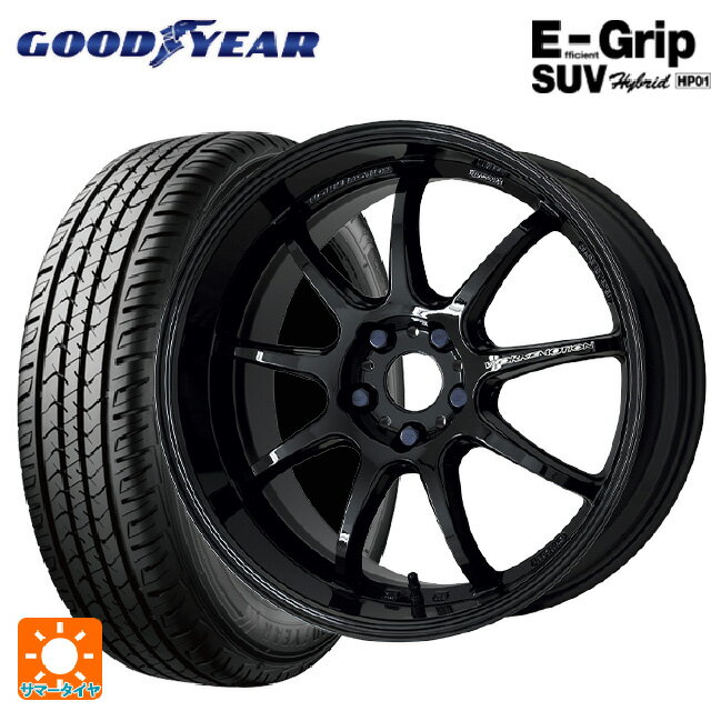 225/65R17 102H グッドイヤー エフィシェントグリップSUV HP01 # ワーク エモーション D9R BLK 17-7J 国産車用 サマータイヤホイール4本セット