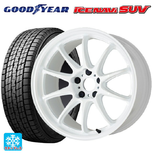 【6/11 1:59迄 全品ポイント5倍】2024年製 225/55R18 98Q グッドイヤー アイスナビ SUV # ワーク エモーション ZR10 AZW 18-7.5J 国産車用 スタッドレスタイヤホイール4本セット