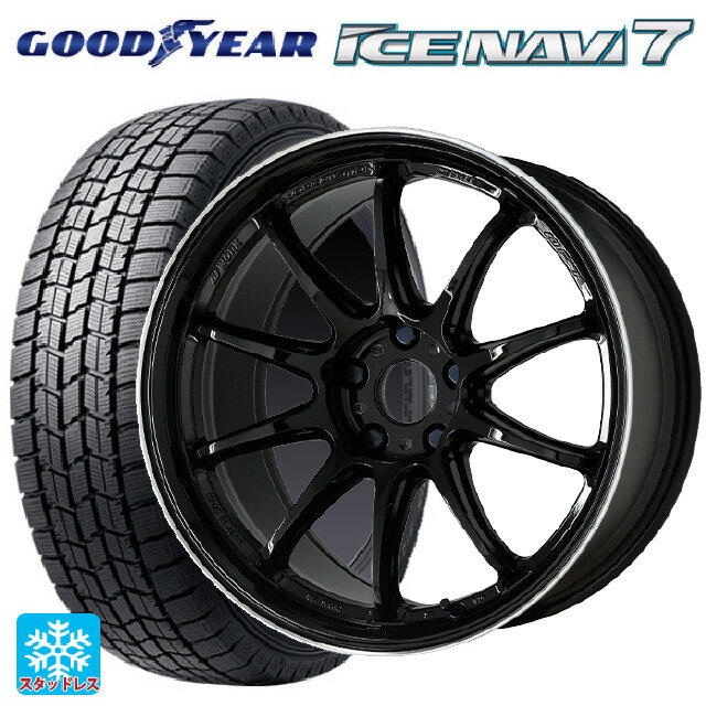 【6/15〜16限定 全品P5倍＆クーポン】165/55R15 75Q グッドイヤー アイスナビ7(数量限定) ワーク エモーション ZR10 BLKLC 15-5J 国産車用 スタッドレスタイヤホイール4本セット