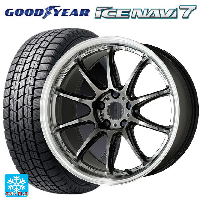 トヨタ プリウス(50系)用 215/45R17 87Q グッドイヤー アイスナビ7(限定) # エモーション ZR10 GTKRC 新品スタッドレスタイヤホイール 4本セット