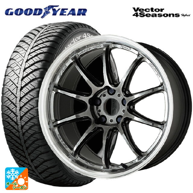 【6/22 20時〜 全品P5倍＆クーポン】185/60R15 84H グッドイヤー ベクターフォーシーズンズ ハイブリッド ワーク エモーション ZR10 GTKRC 15-6J 国産車用 オールシーズンタイヤホイール4本セット