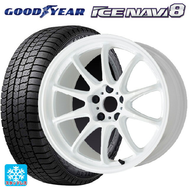 【6/11 1:59迄 全品ポイント5倍】245/40R19 98Q XL グッドイヤー アイスナビ8 # ワーク エモーション ZR10 AZW 19-8.5J 国産車用 スタッドレスタイヤホイール4本セット