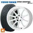 【5/9 20時〜 最大3万円OFFクーポン】ミツビシ アウトランダー(5LA GNOW)用 235/60R18 103H トーヨー オープンカントリー A/T EX ホワイトレター ＃ エモーション ZR10 AZW 新品サマータイヤホイール 4本セット