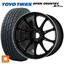 ミツビシ アウトランダー(5LA GNOW)用 235/60R18 103H トーヨー オープンカントリー A/T EX ホワイトレター ＃ エモーション ZR10 BLKLC 新品サマータイヤホイール 4本セット