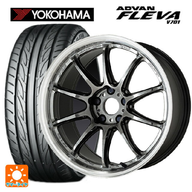 195/55R15 85V ヨコハマ アドバン フレバ V701 ワーク エモーション ZR10 GTKRC 15-6J 国産車用 サマータイヤホイール4本セット