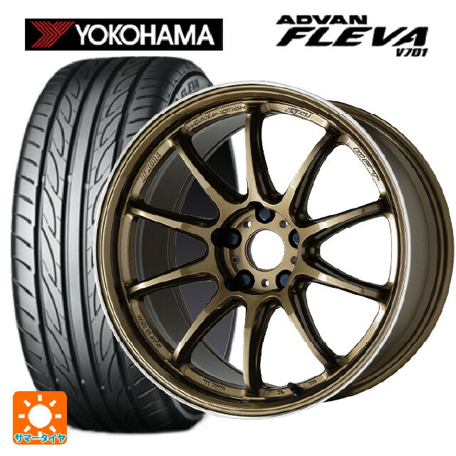 スズキ スイフトスポーツ(ZC33S)用 215/35R18 84W XL ヨコハマ アドバン フレバ V701 エモーション ZR10 HGLC 新品サマータイヤホイール 4本セット