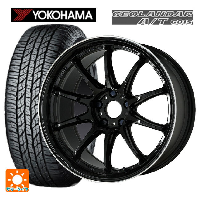 165/55R15 75H ヨコハマ ジオランダー A/T G015 ブラックレター ワーク エモーション ZR10 BLKLC 15-5J 国産車用 サマータイヤホイール4本セット