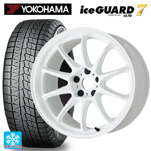【6/11 1:59迄 全品ポイント5倍】2024年製 245/40R19 98Q ヨコハマ アイスガード7(IG70) ワーク エモーション ZR10 AZW 19-8.5J 国産車用 スタッドレスタイヤホイール4本セット