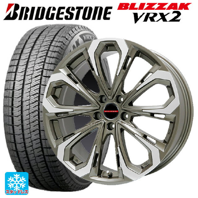 スバル レヴォーグ(VN系)用 215/50R17 91Q ブリヂストン ブリザック VRX2 正規品 レイシーン プラバ 5X BR/P 新品スタッドレスタイヤホイール 4本セット