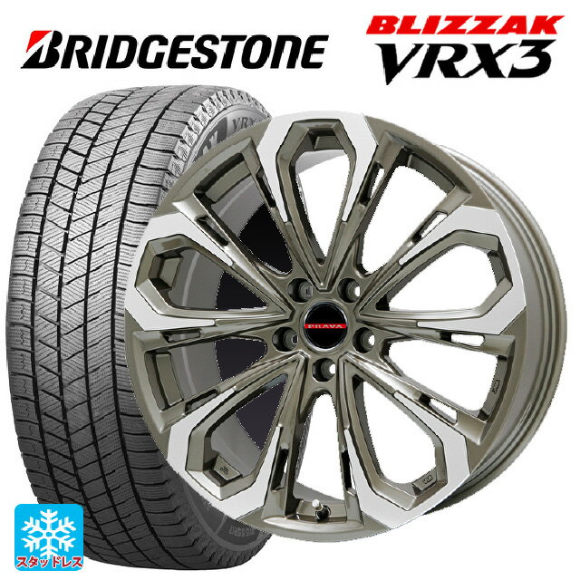 225/70R16 103Q ブリヂストン ブリザック VRX3 正規品 ビックウェイ レイシーン プラバ 5X BR/P 16-6.5J 国産車用 スタッドレスタイヤホイール4本セット