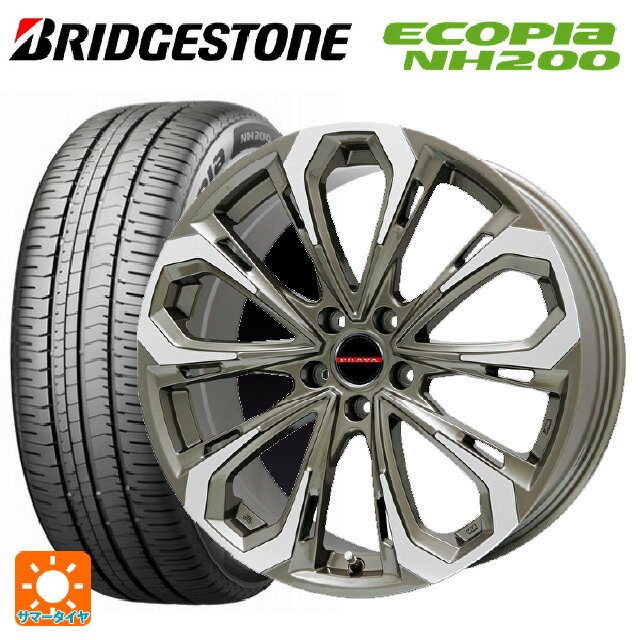 スバル レヴォーグ(VN系)用 215/50R17 91V ブリヂストン エコピア NH200 正規品 # レイシーン プラバ 5X BR/P 新品サマータイヤホイール 4本セット