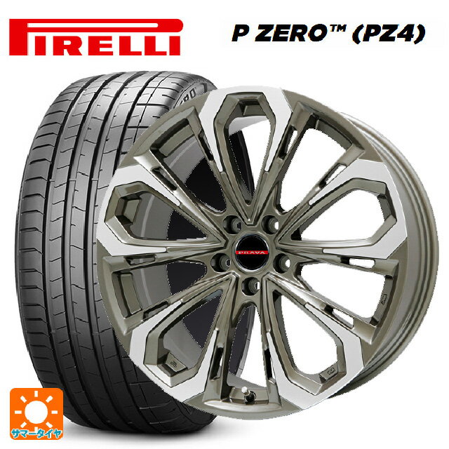 スバル レヴォーグ(VN系)用 245/40R18 97Y XL ピレリ P-ZERO (PZ4) 正規品 レイシーン プラバ 5X BR/P 新品サマータイヤホイール 4本セット