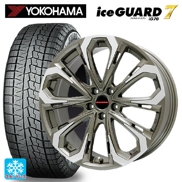 【最大3万円OFFクーポン 5/23 20時〜】215/60R16 95Q ヨコハマ アイスガード7(IG70) ビックウェイ レイシーン プラバ 5X BR/P 16-6.5J 国産車用 スタッドレスタイヤホイール4本セット