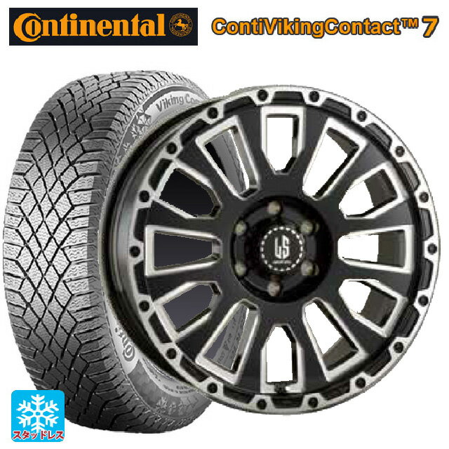 265/60R18 114T XL コンチネンタル コンチバイキングコンタクト7阿部商会 ラ・ストラーダ アベンチュラ GBM 18-8J国産車用 スタッドレスタイヤホイール4本セット 取付店直送可