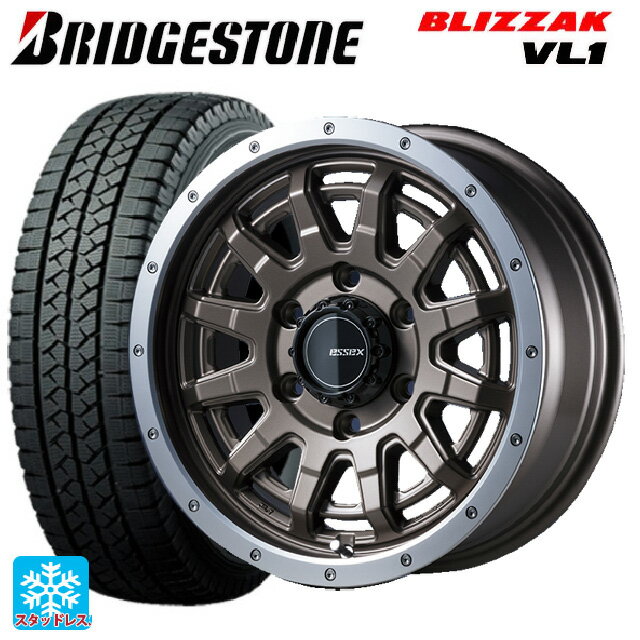 トヨタ ハイエース(200系)用 195/80R15 107/105L ブリヂストン ブリザック VL1エセックス EX HG新品スタッドレスタイヤホイール4本セット