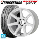 トヨタ アルファード(30系)用 2024年製 225/60R17 99Q ブリヂストン ブリザック VRX2 正規品 # ワーク エモーション T7R WHT 新品スタッドレスタイヤホイール 4本セット(2)
