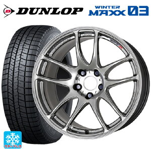トヨタ GRヤリス(PA系)用 225/40R18 92Q XL ダンロップ ウィンターマックス 03(WM03) ワーク エモーション CR極 GTS 新品スタッドレスタイヤホイール 4本セット