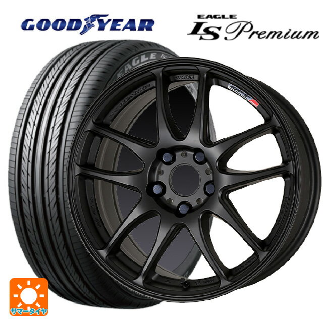 ホンダ ステップワゴン(RP6~8)用 225/40R18 88W グッドイヤー イーグル LS プレミアム エモーション CR極 MBL 新品サマータイヤホイール 4本セット