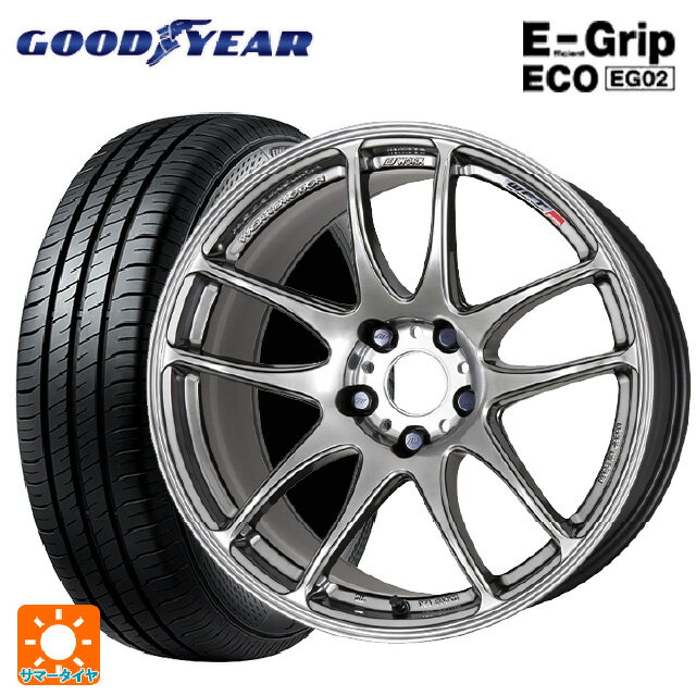 165/50R16 75V グッドイヤー エフィシェントグリップ エコ EG02 ワーク エモーション CR極 GTS 16-5.5J 国産車用 サマータイヤホイール4本セット