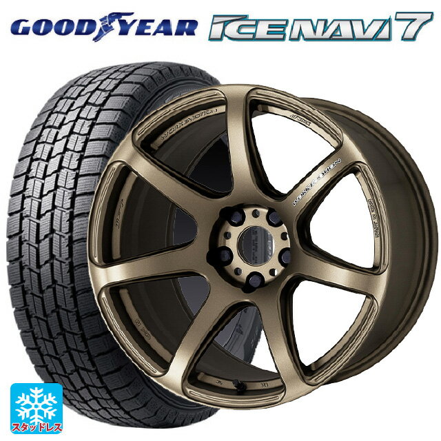 スバル レヴォーグ(VN系)用 215/50R17 91Q グッドイヤー アイスナビ7(限定) # エモーション T7R AHG 新品スタッドレスタイヤホイール 4本セット