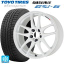 トヨタ ハリアー(80系)用 225/60R18 100Q トーヨー オブザーブ GSI-6 エモーション CR極 WHT 新品スタッドレスタイヤホイール 4本セット